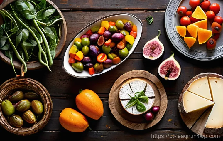 맛 교육의 필수 요소와 구성 - **Prompt:** A heartwarming scene in a bright, cozy Portuguese kitchen, decorated with traditional bl...