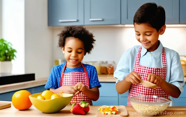 맛 교육을 위한 학생 참여 유도 기술 - **Prompt 1: Joyful Little Chefs in a Bright Kitchen**
    "A vibrant and well-lit kitchen scene fill...